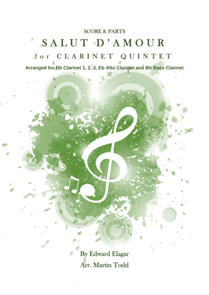 Salut d'Amour for Clarinet Quintet image number null