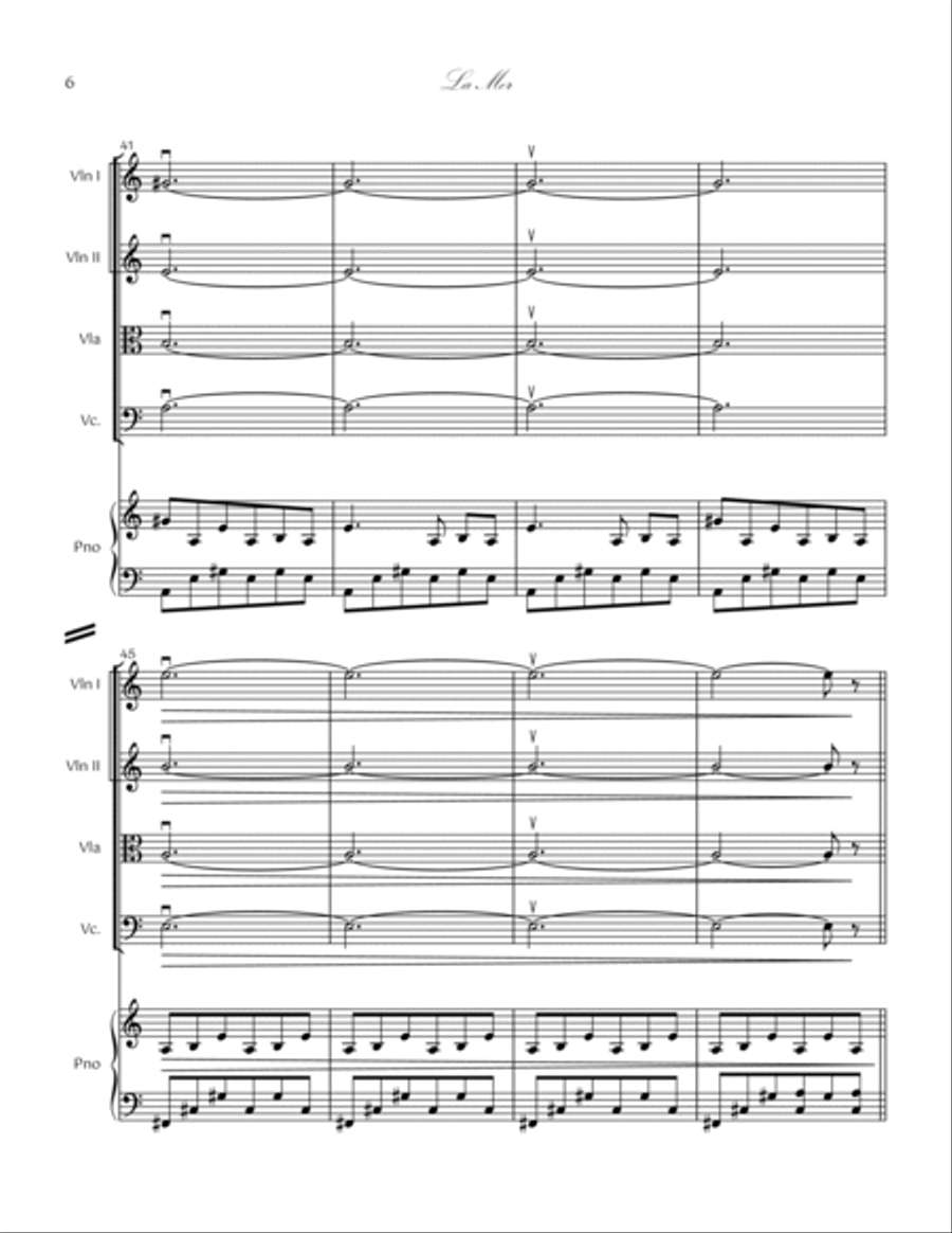 13. La Mer Piano Quintet 13. La Mer Piano Quintet Piano Quintet scores gallery preview page 6