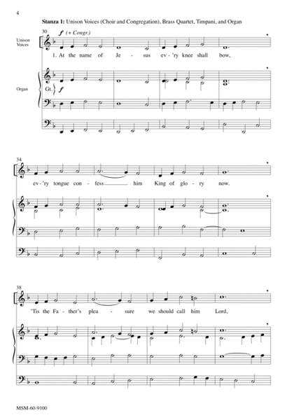 At the Name of Jesus (Downloadable Choral Score)