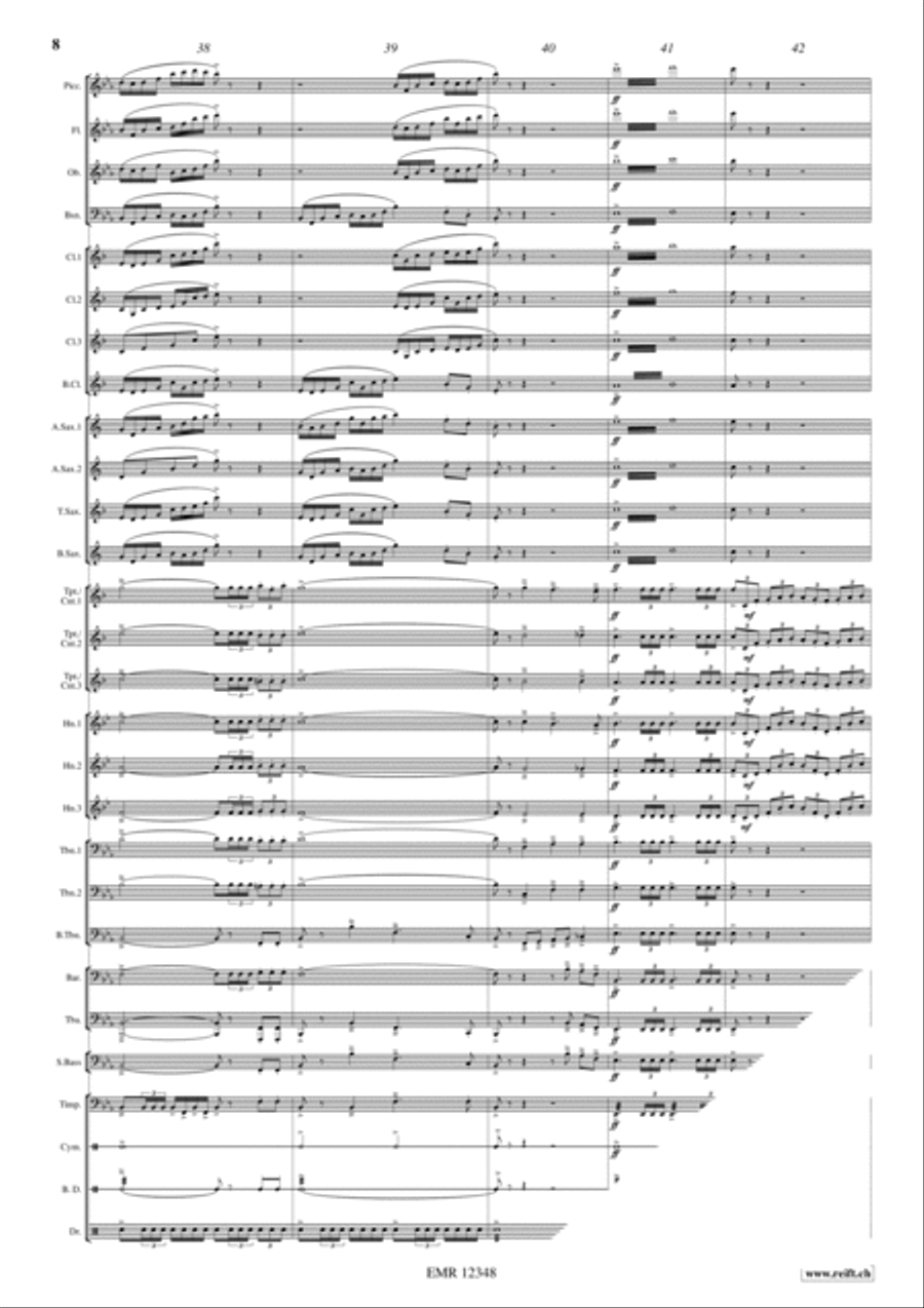 Solemn Fanfare Concert Band scores gallery preview page 6