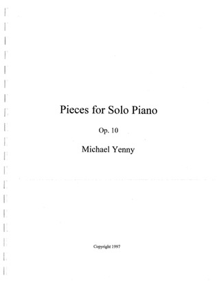 10 Pieces for Piano, op. 10