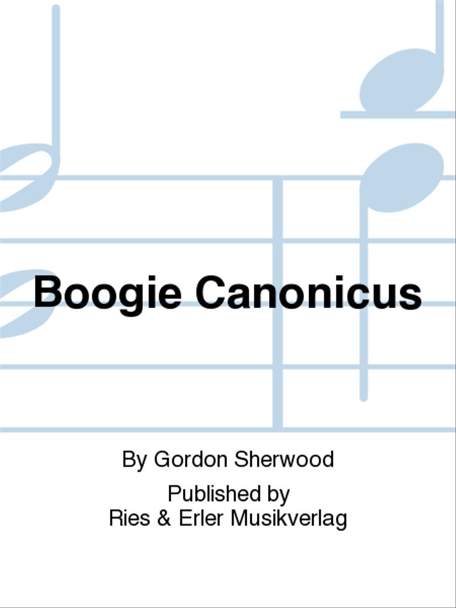 Boogie Canonicus Piano Solo scores gallery preview page 1