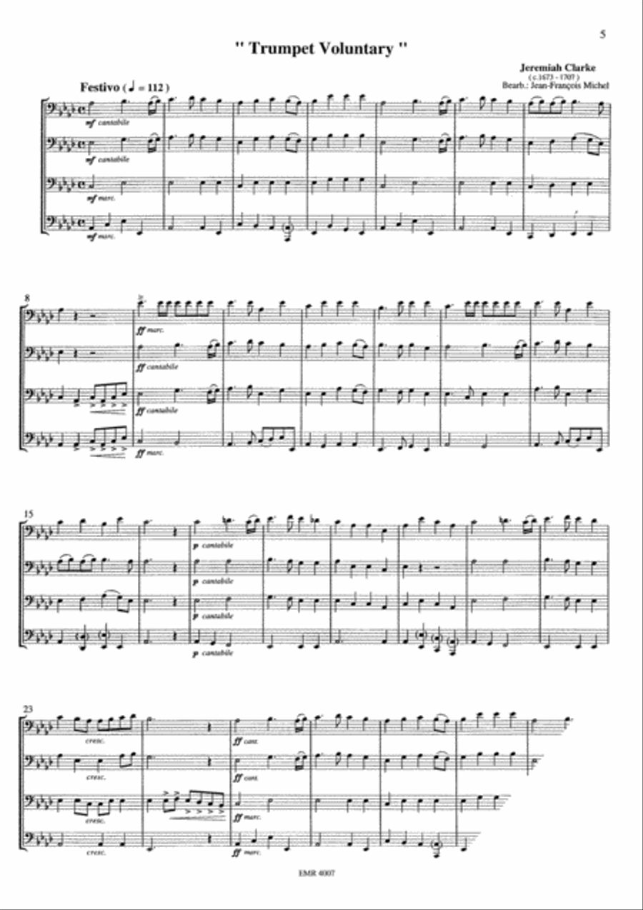 Quartet Album Brass Ensemble scores gallery preview page 14