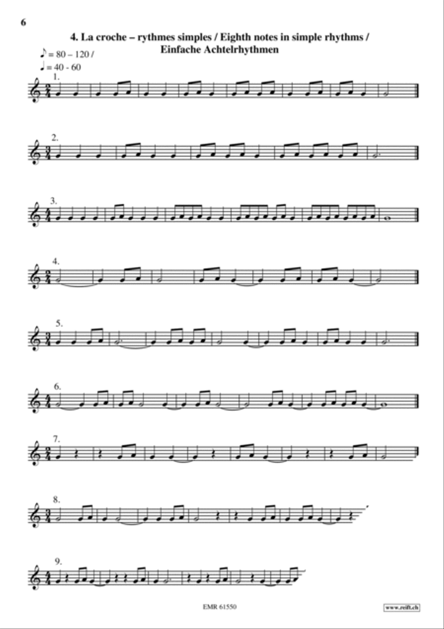 Exercices Rythmiques Volume 1 Cornet scores gallery preview page 7