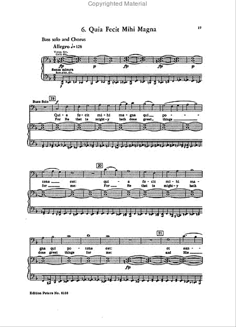 Magnificat Op. 157 (Vocal Score) 4-Part scores gallery preview page 4