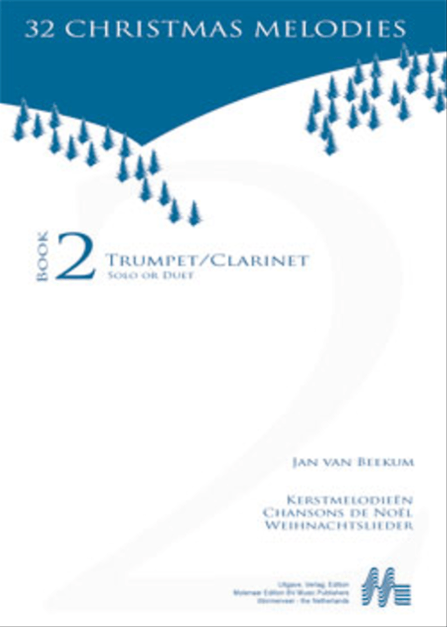 32 Christmas Melodies Clarinet scores gallery preview page 1