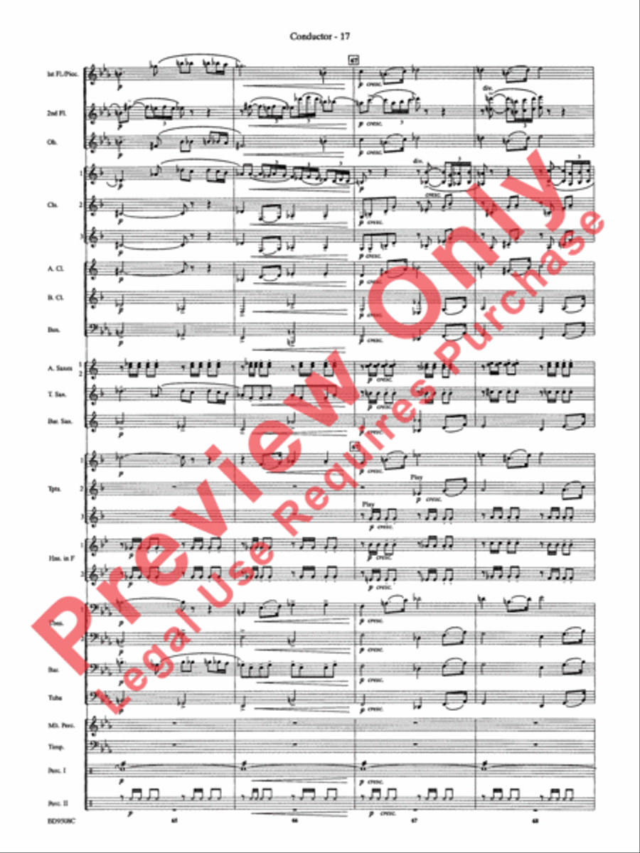 Procession of the Sardar (from Caucasian Sketches) Concert Band scores gallery preview page 20