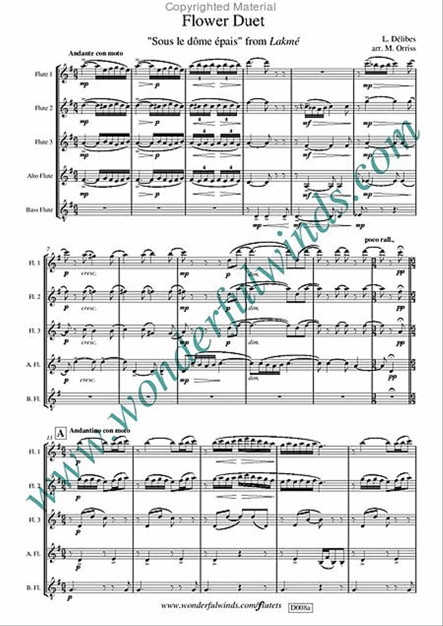 Flower Duet Flower Duet Flute scores gallery preview page 2
