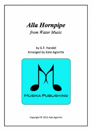Book cover for Alla Hornpipe from Handel's Water Music - for String Quartet
