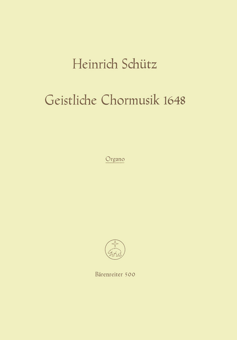 Geistliche Chormusik 1648 SWV 369-397 Organ scores gallery preview page 1