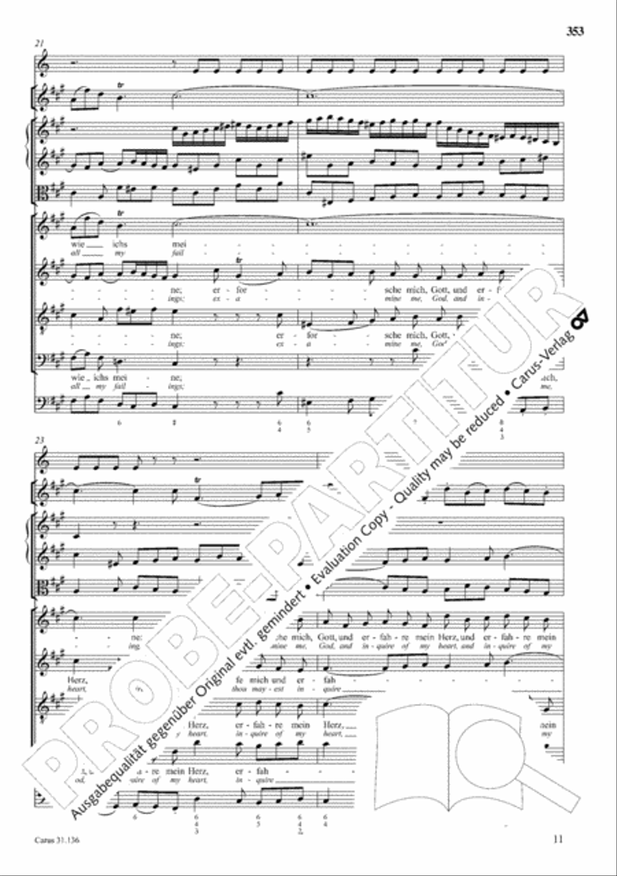 The Complete Sacred Vocal Works (Das geistliche Vokalwerk) Voice scores gallery preview page 354