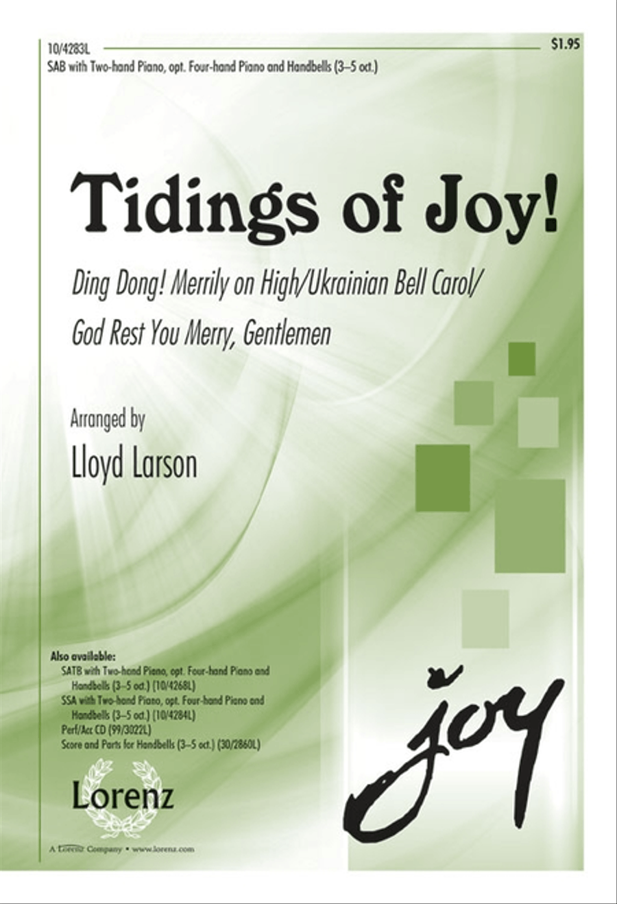 Tidings of Joy! 3-Part scores gallery preview page 1