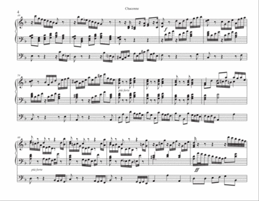 Chaconne Organ Solo scores gallery preview page 4