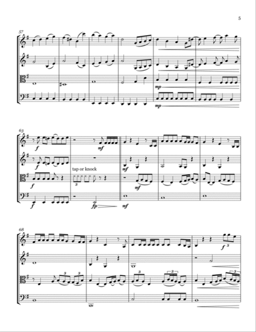 Lalalala String Quartet scores gallery preview page 5