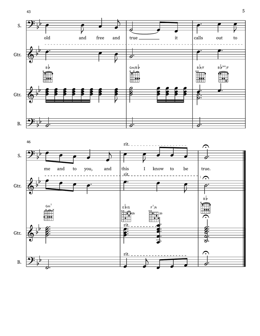 In Sickness Original Score 1A Small Ensemble scores gallery preview page 5