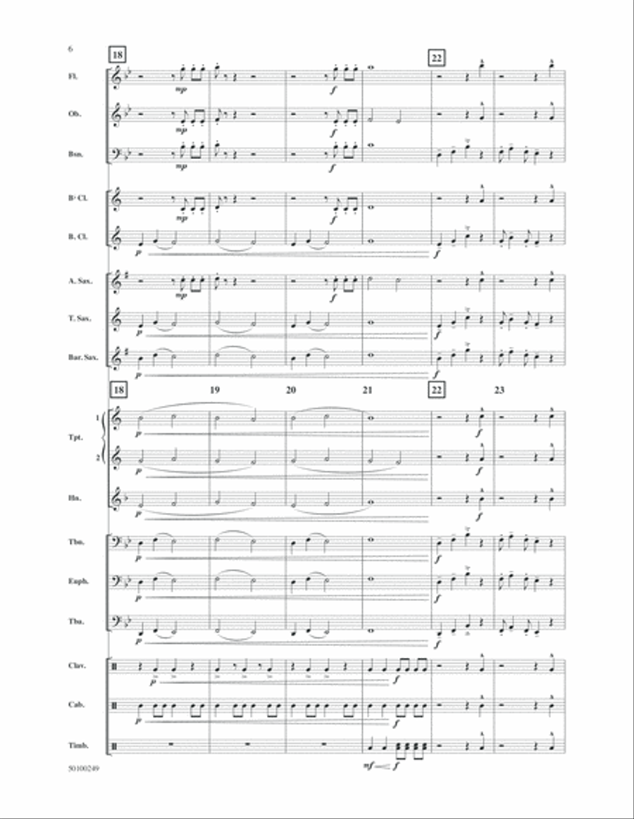 Uno Montuno for Band! Concert Band scores gallery preview page 6