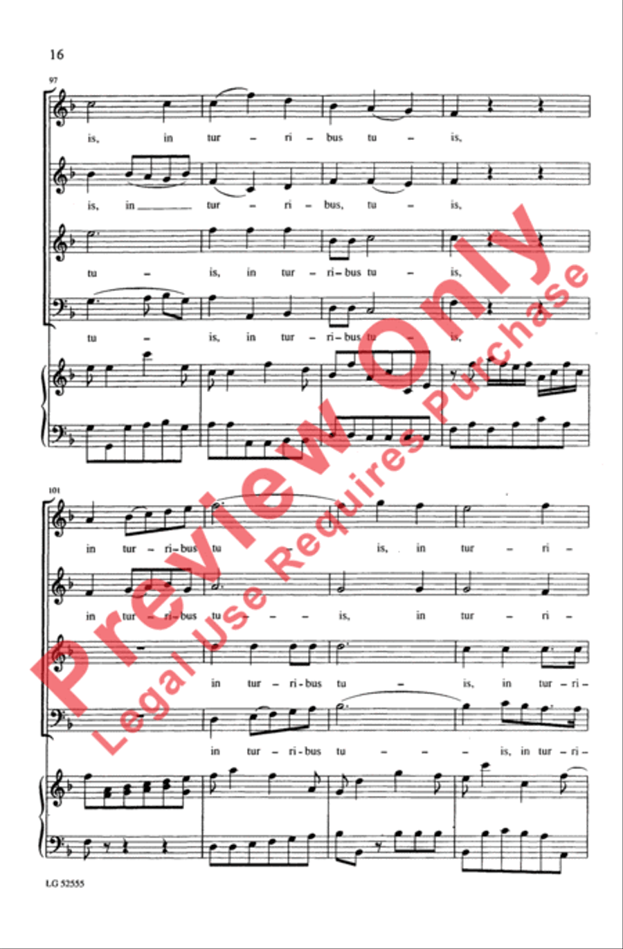 Laetatus Sum 4-Part scores gallery preview page 16