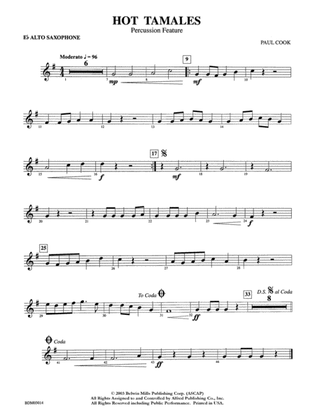 Hot Tamales (Percussion Feature): E-flat Alto Saxophone