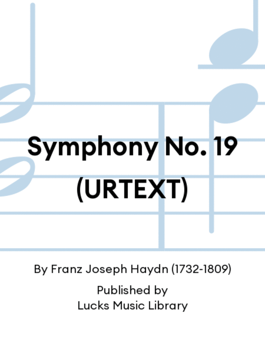 Symphony No. 19 (URTEXT)
