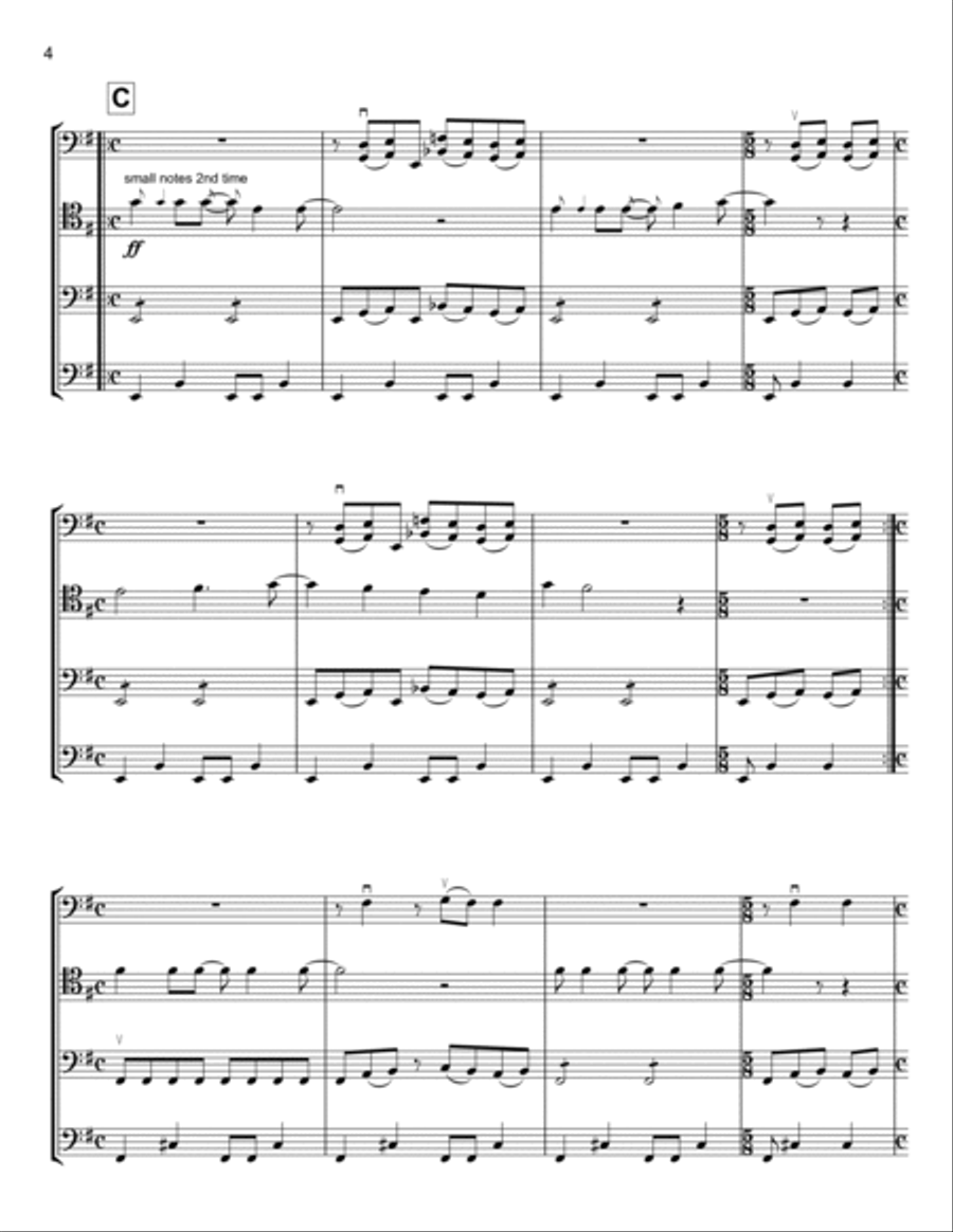 Master Of Puppets String Quartet scores gallery preview page 4