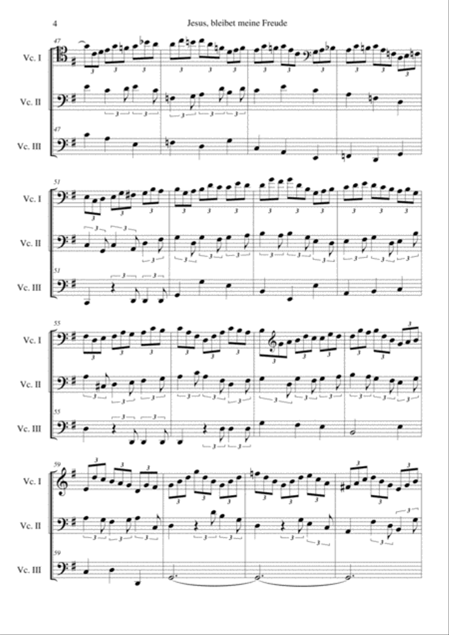 Jesus Bleibet Meine Freude (Choral From Cantata BWV 155) Choir scores gallery preview page 4