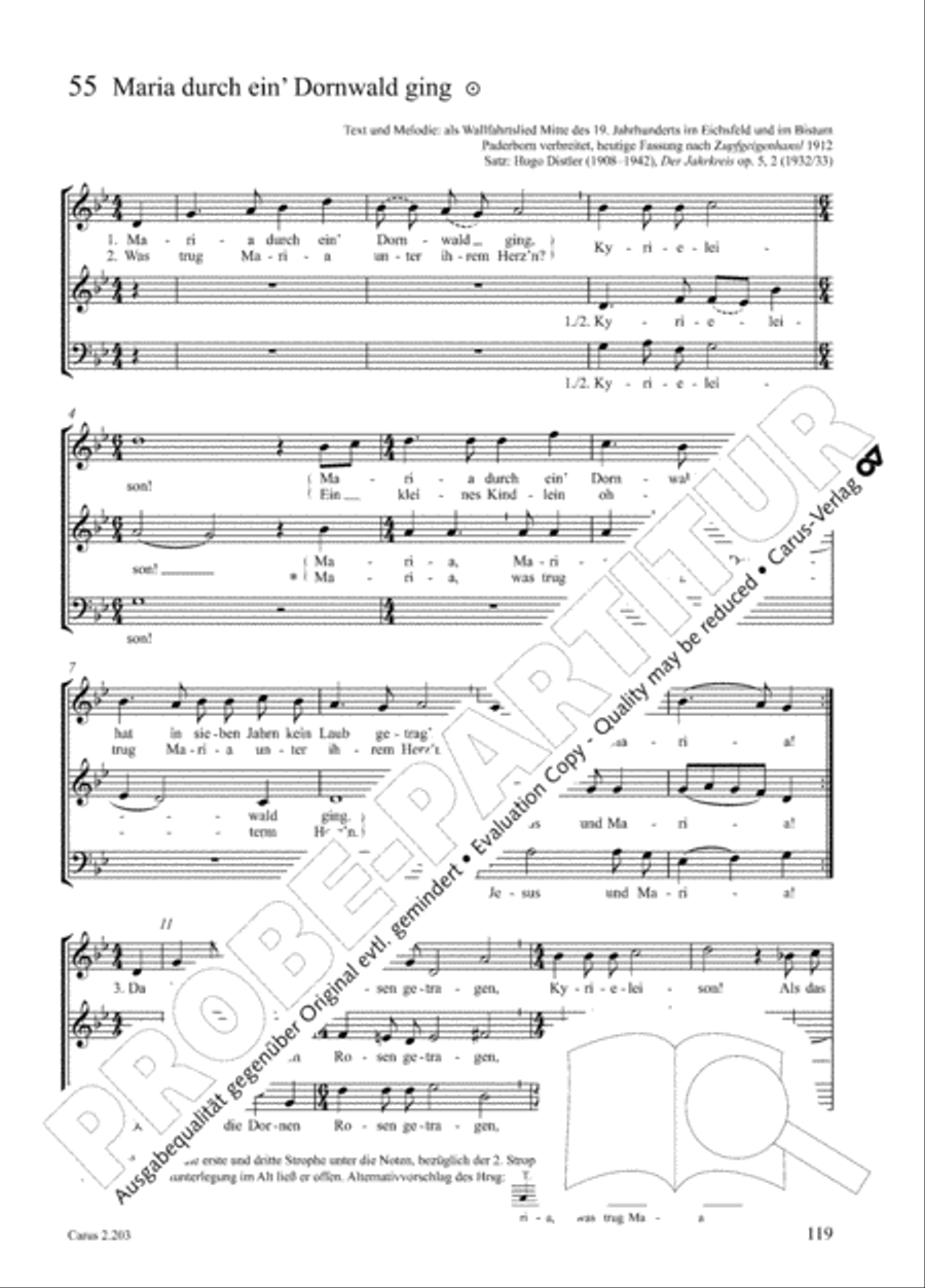 Loreley. Folk songs for choir (Loreley. Volkslieder fur Chor) Choir scores gallery preview page 124