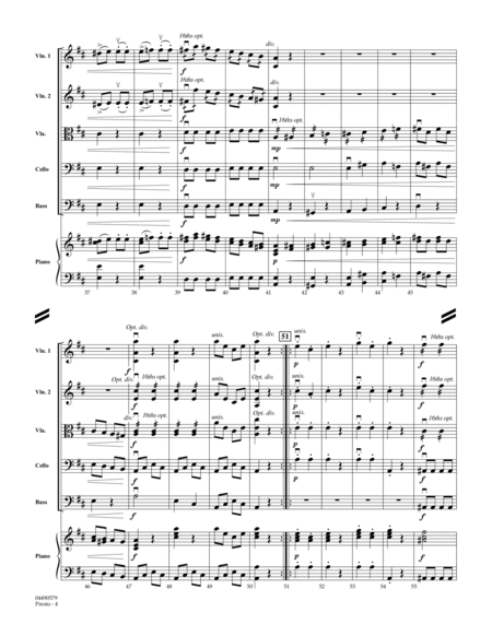 Presto (from Divertimento, K.113) - Full Score
