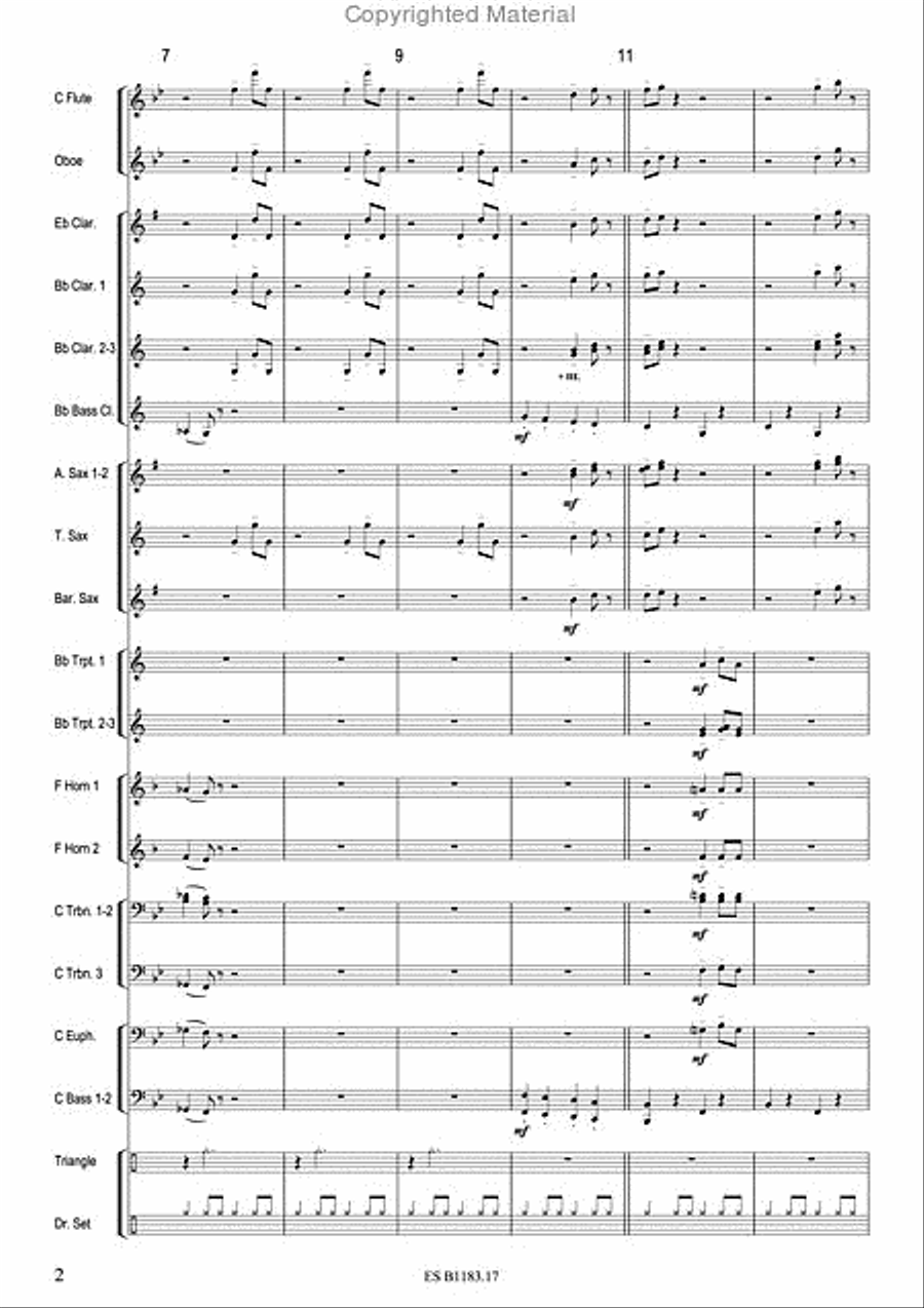 Swing Dance of the Hours Concert Band scores gallery preview page 4