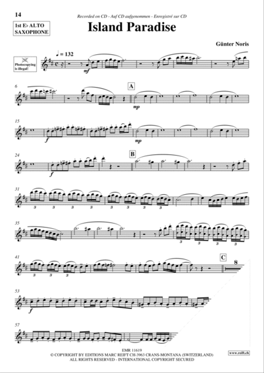 Play The 1st Alto Sax With The Ballroom Dance Orchestra Vol. 6 Alto Saxophone scores gallery preview page 14