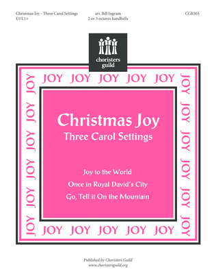Book cover for Christmas Joy: Three Carol Settings