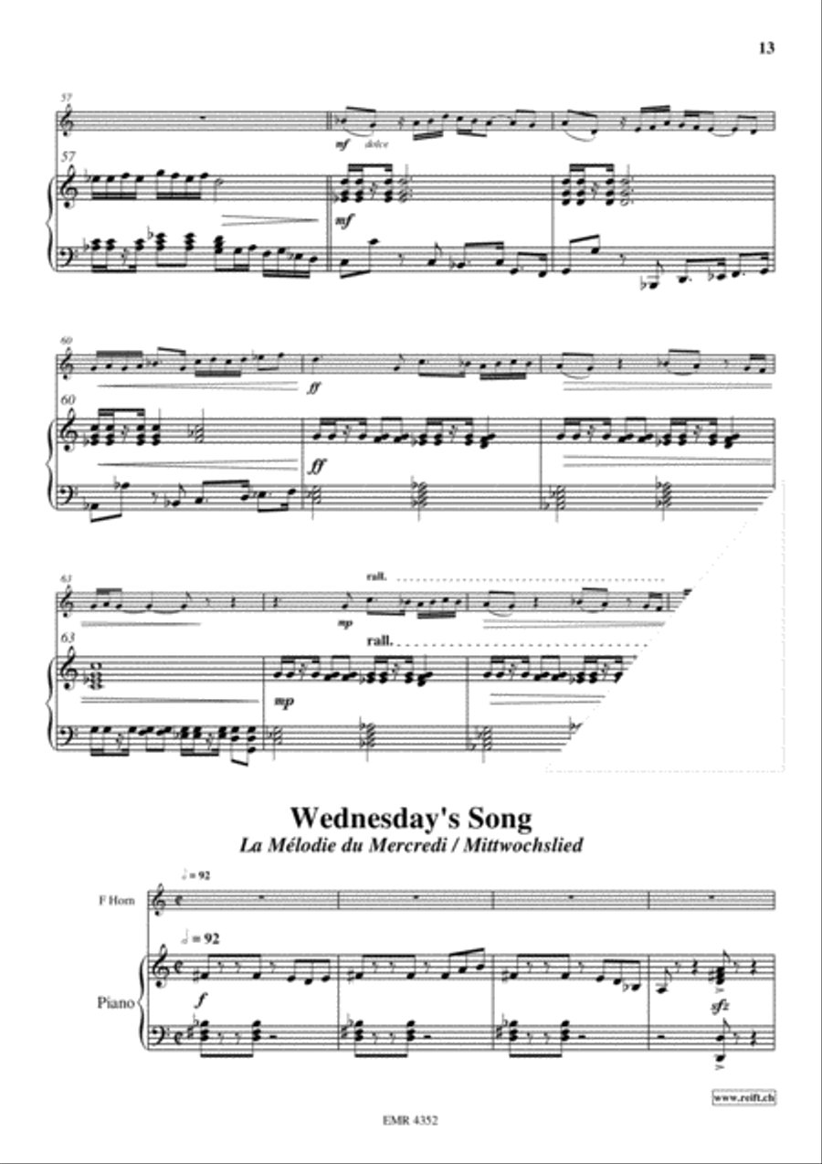 5 Love-Songs Horn scores gallery preview page 7
