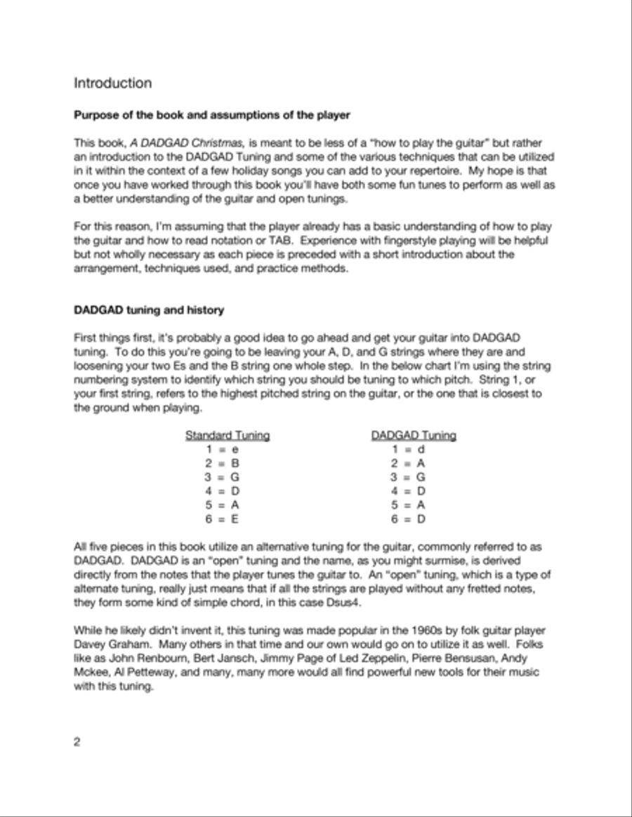 A DADGAD Christmas Acoustic Guitar scores gallery preview page 4