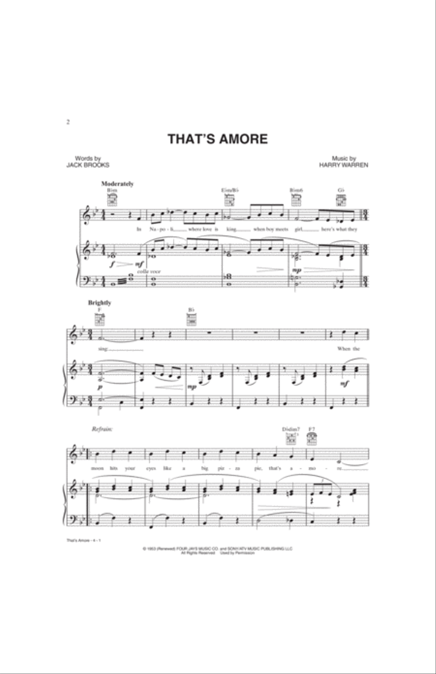That's Amore That's Amore Small Ensemble scores gallery preview page 2