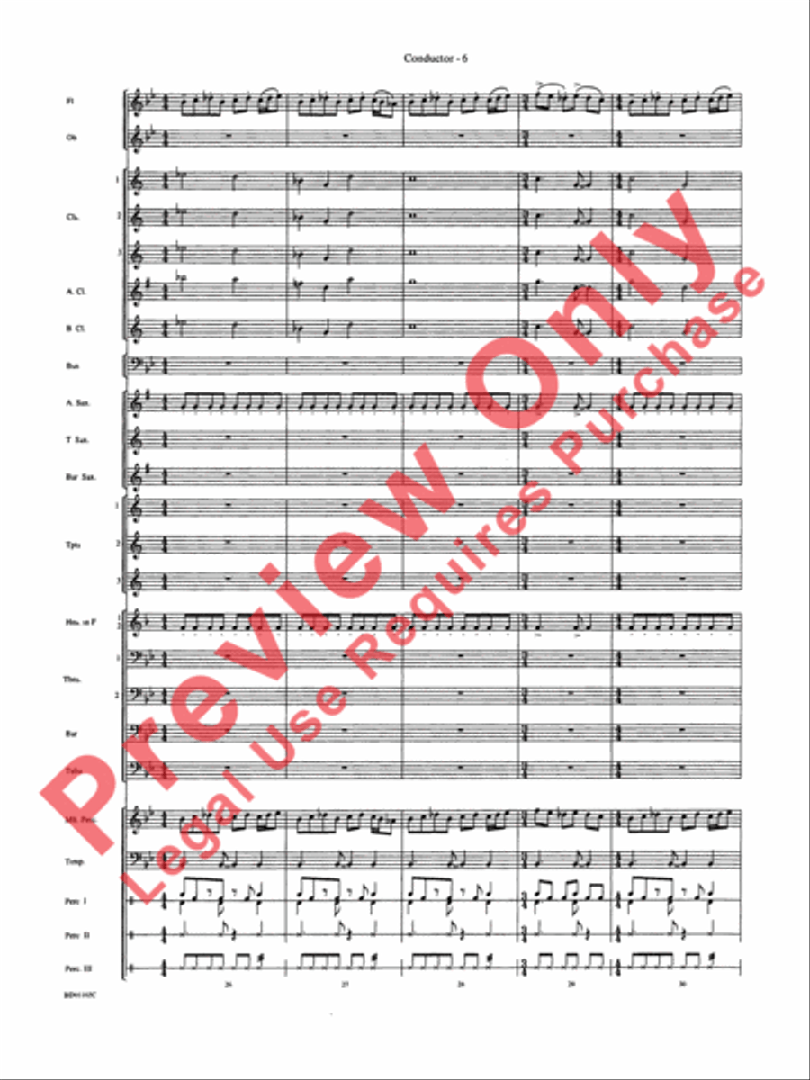 Into the Storm Into the Storm Concert Band scores gallery preview page 9