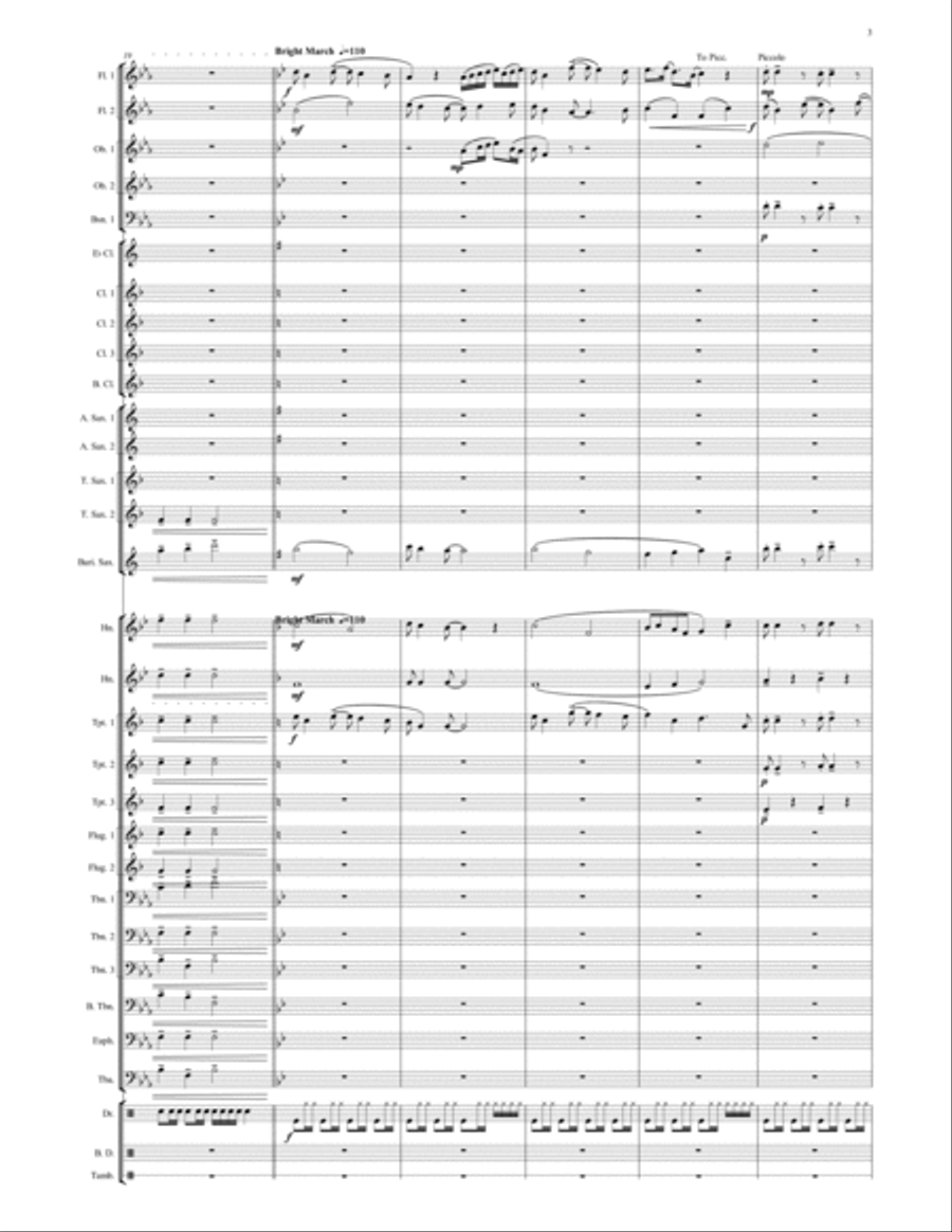 Way West of Wetherby - Windband Concert Band scores gallery preview page 3