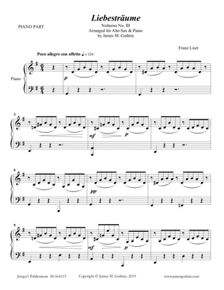 Liszt: Liebestraume for Alto Sax & Piano