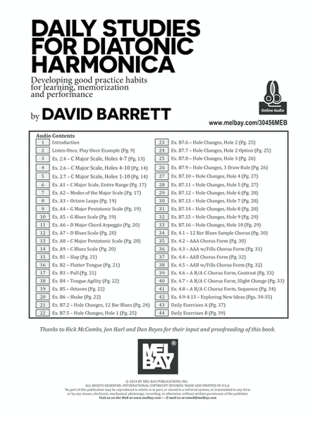 Daily Studies for Diatonic Harmonica