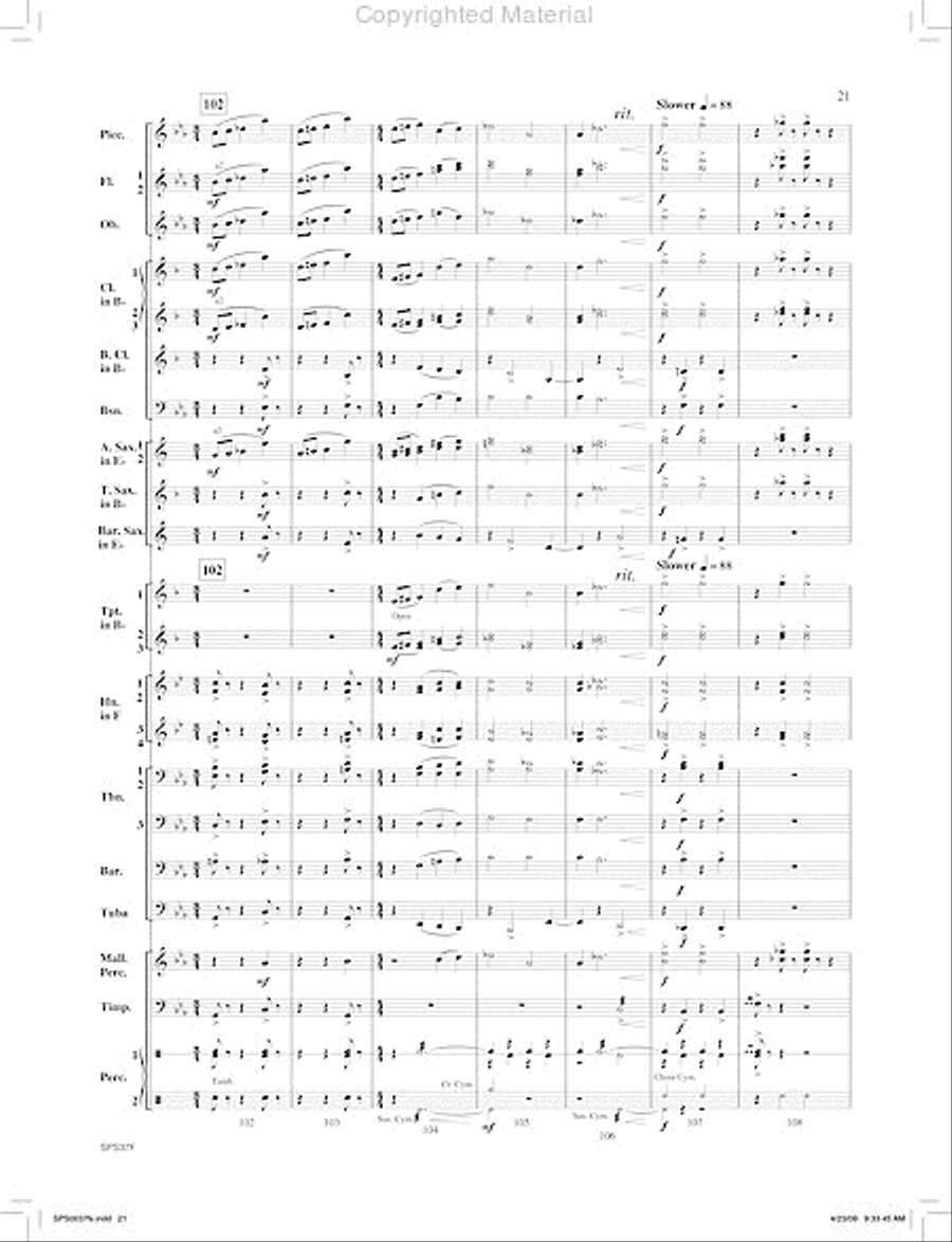 Ricochet Concert Band scores gallery preview page 22