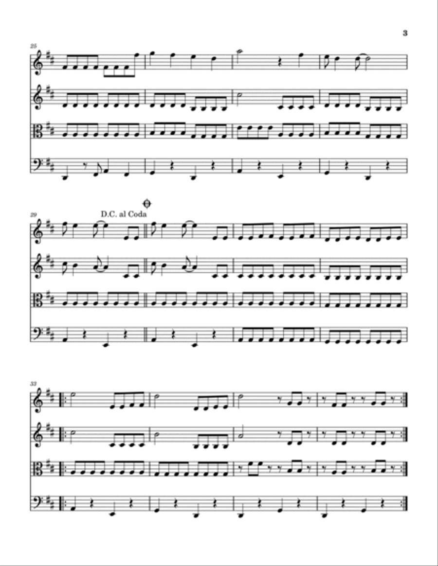 Thank You Girl Thank You Girl String Quartet scores gallery preview page 4