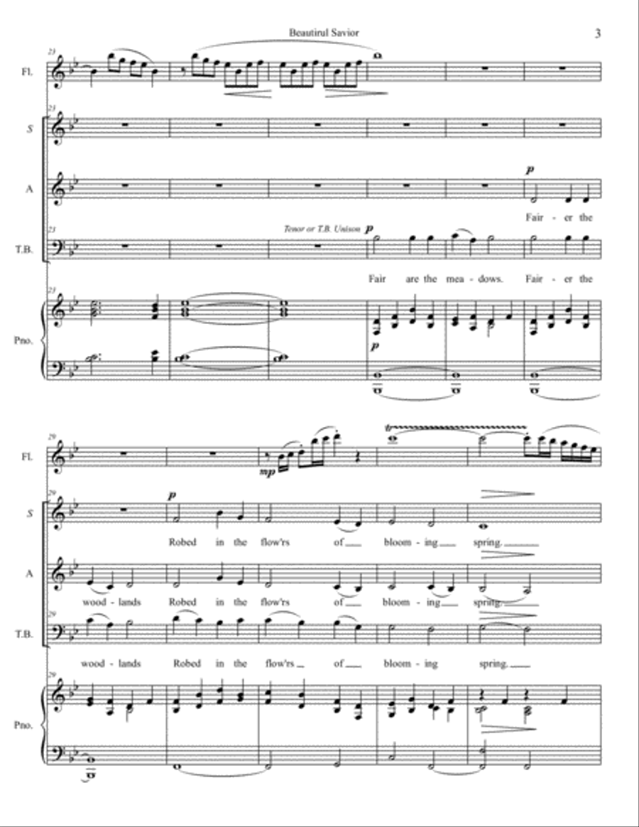 Beautiful Savior Beautiful Savior 4-Part scores gallery preview page 4