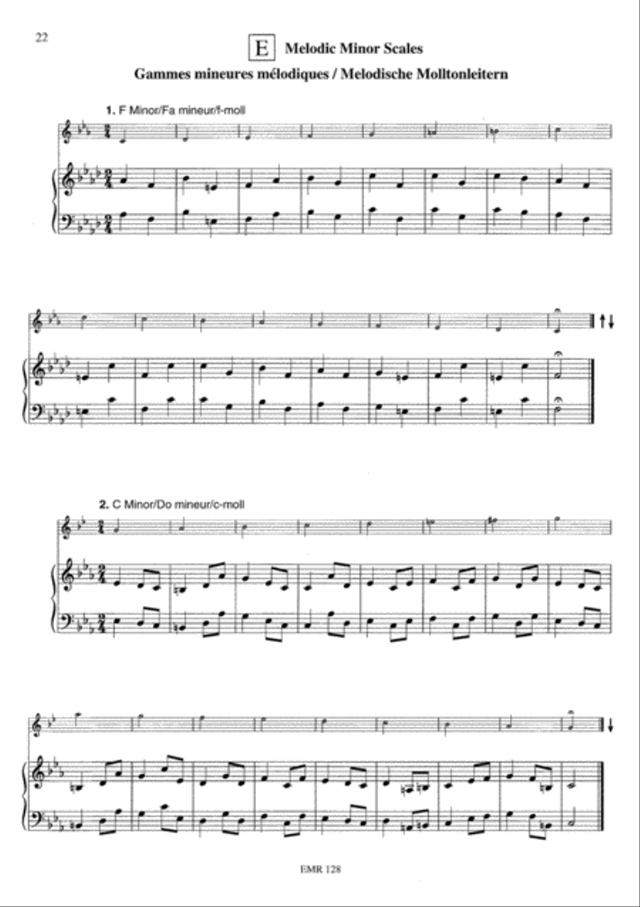 Scales & Arpeggios Piano Accompaniment scores gallery preview page 9