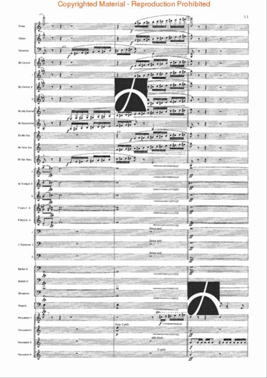 Spartacus Spartacus Concert Band scores gallery preview page 42