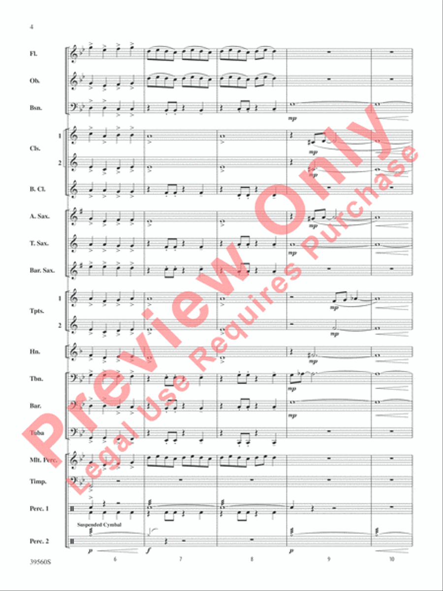 Pyramid of the Sun Pyramid of the Sun Concert Band scores gallery preview page 4