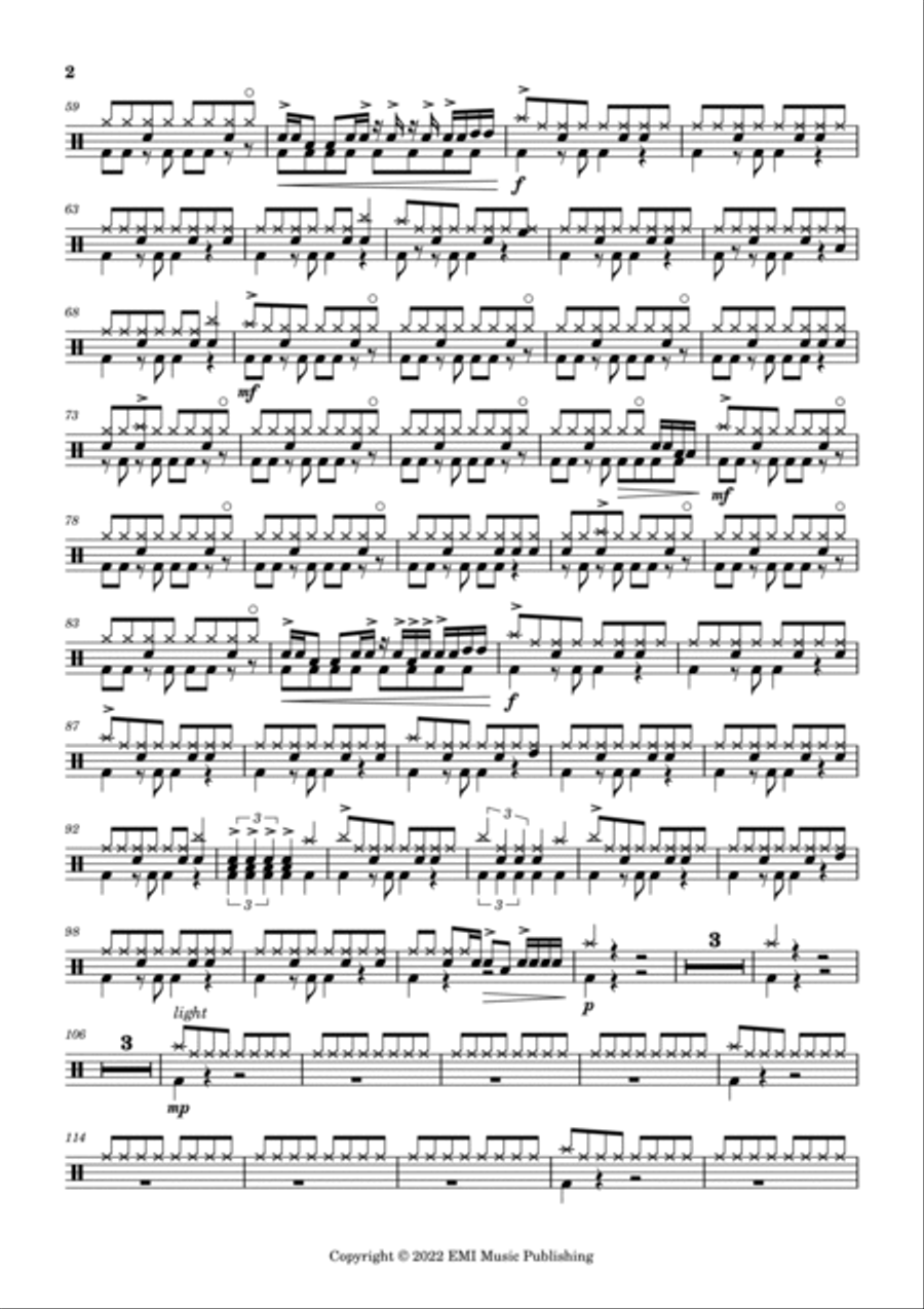 A Certain Romance Drum Set scores gallery preview page 2