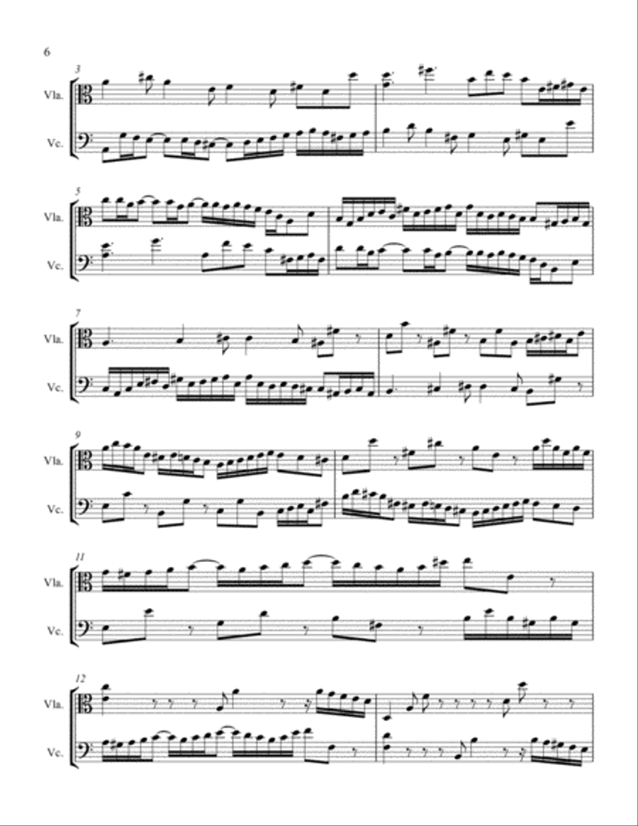 15 Canons for Viola and Cello String Duet scores gallery preview page 6