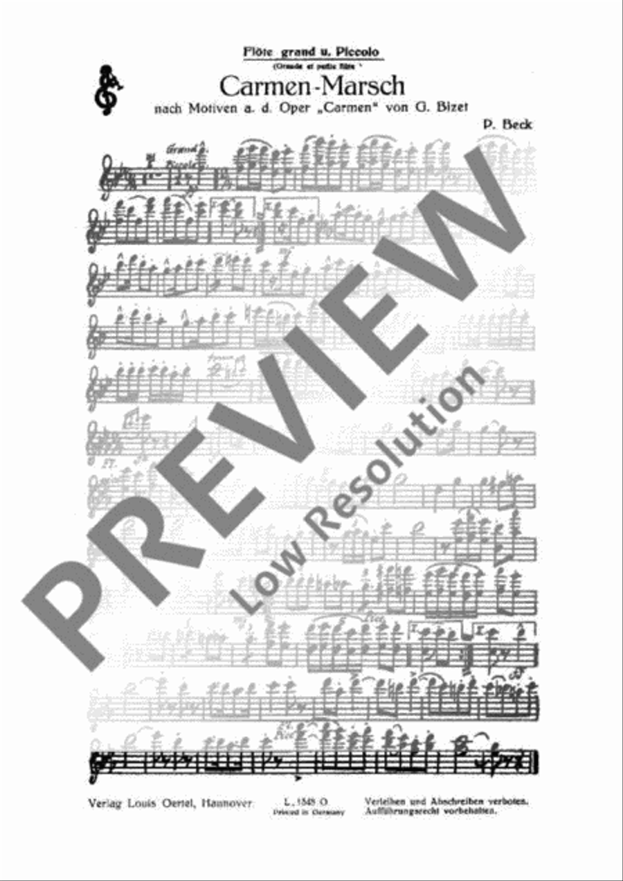 Carmen-Marsch Concert Band scores gallery preview page 3