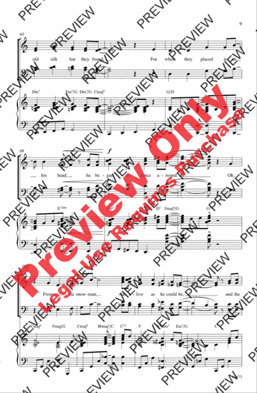 Rudolph, Frosty, and Suzy 4-Part scores gallery preview page 9