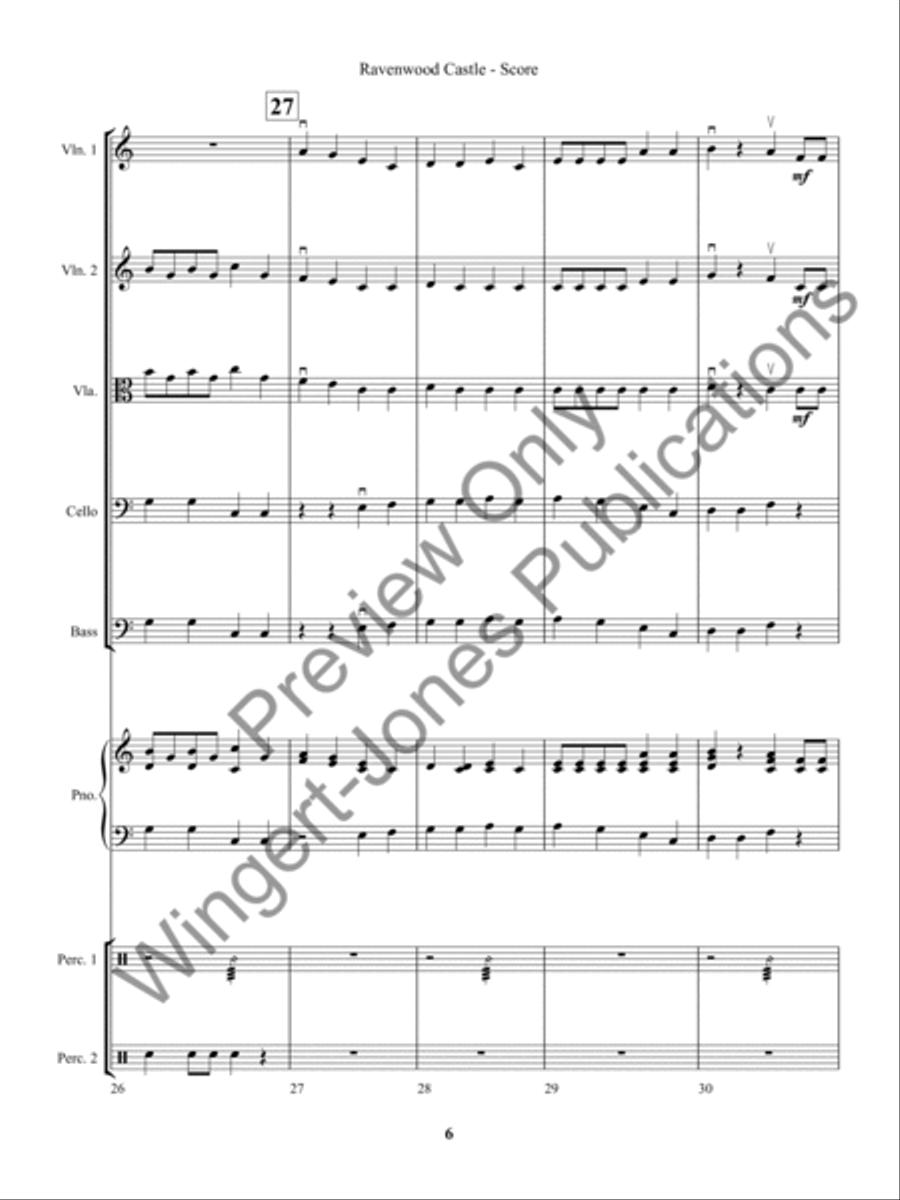 Ravenwood Castle (Score) Ravenwood Castle (Score) String Orchestra scores gallery preview page 9