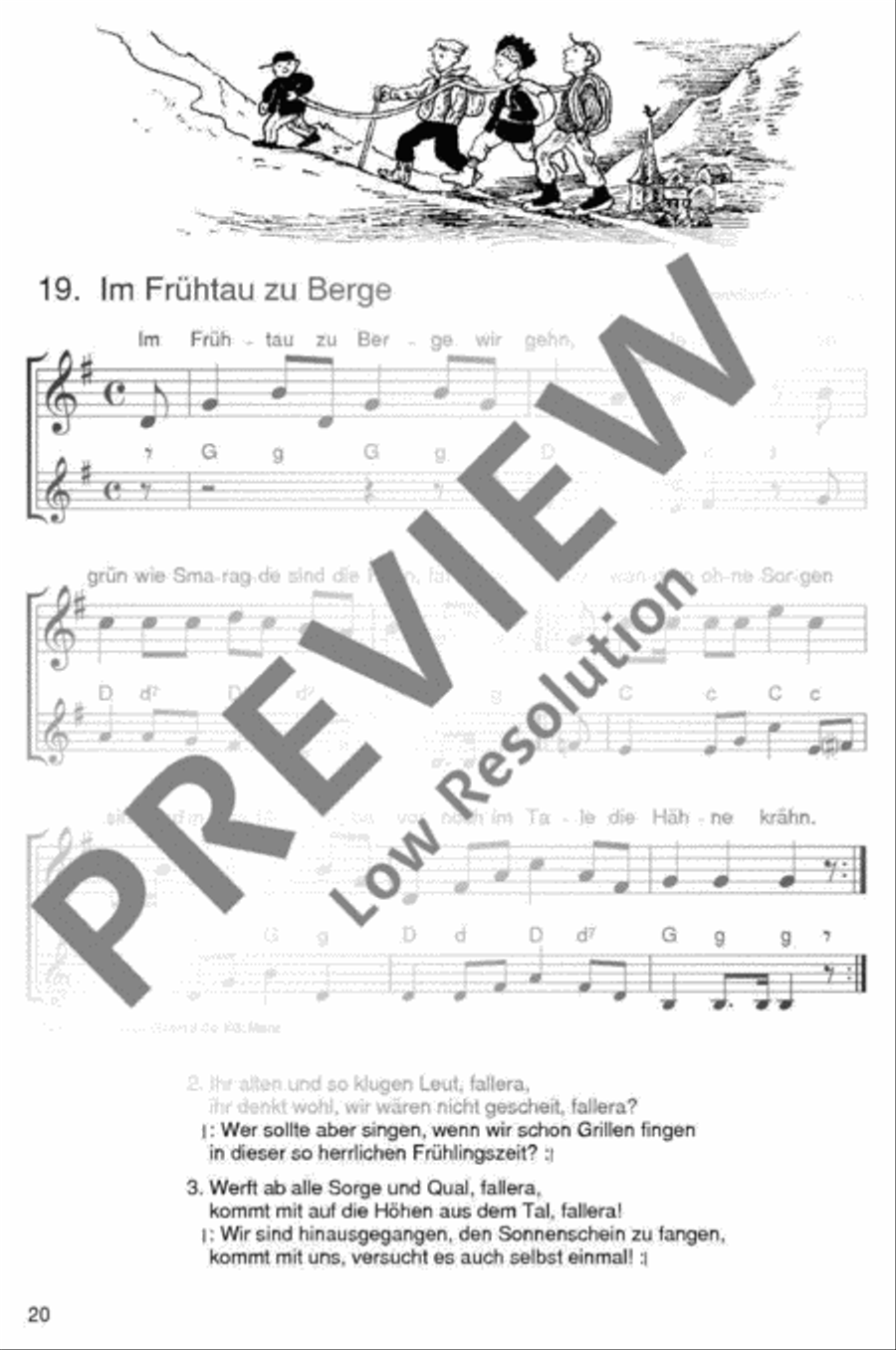 Die schönsten Volks- und Kinderlieder Accordion scores gallery preview page 21