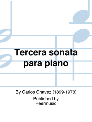 Book cover for Tercera sonata para piano